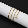 1.5mm Rack Plating Brass Box Chain Necklaces for Women Men MAK-L044-30G-2