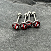 Titanium Steel Tongue Rings WG8D8C3-01-4