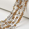 Electroplate Transparent Glass Beads Strands EGLA-A034-T3mm-M07-1