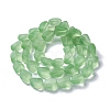 Transparent Frosted Glass Beads Strands FGLA-S001-02B-2