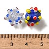 Handmade Pumpkin Spot Lampwork Beads X1-LAMP-P064-02B-4