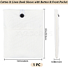 Cotton & Linen Book Sleeve with Button & Front Pocket ABAG-WH20005-14B-01-2