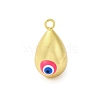 Brass Enamel Pendants KK-P296-01G-2