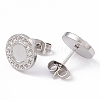 Non-Tarnish 304 Stainless Steel Stud Earring Findings LS-EJEW-G338-01P-2