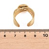 304 Stainless Steel Open Cuff Ring Components STAS-F366-06B-G-2