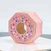 Hexagonal Donut Paper Candy Storage Box with Visible Window PW-WG91021-02-1