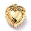 Brass Cubic Zirconia Pendants ZIRC-H122-03G-3