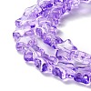 Transparent Glass Beads Strand GLAA-F112-02G-4
