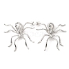 Alloy Rhinestone Stud Earrings EJEW-P321-01P-2