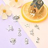 100Pcs 10 Styles Tibetan Style Alloy Charms TIBEP-CJ0003-17-5