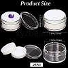 Round Jewelry Clear Plastic Loose Diamond Storage Box CON-WH20003-01A-02-2