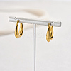 Stainless Steel Thick Hoop Earrings CU4807-1-2