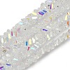 Electroplate Transparent Glass Beads Strands EGLA-P061-04C-AB22-1