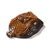 Natural Tiger Eye Carved Pendants G-I361-06A-2