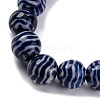 Handmade Blue and White Porcelain Beads Strands PORC-I027-03G-3