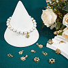 12Pcs 6 Styles Brass Micro Pave Cubic Zirconia Pendants KK-HY0004-49-4