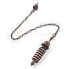 Brass Dowsing Pendulum Big Pointed Bullet Pendants KK-H491-09-2