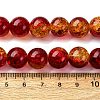 Spray Painted Crackle Glass Beads Strands CCG-Q002-12mm-10-2