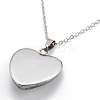Stainless Steel Pendant Necklaces NJEW-B078-01-4