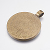 Alloy Pendant Cabochon Settings LS-PALLOY-S602-AB-FF-2