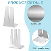 2Pcs 2 Styles Stainless Steel Replacement Blades FIND-GA0004-36-4