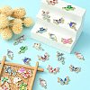 50Pcs 25 Styles Alloy Enamel Connector Charms ENAM-SZ0004-14-3