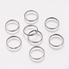 Tarnish Resistant 316 Surgical Stainless Steel Finger Ring Settings X-STAS-I090-02P-1