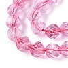 Crackle Transparent Glass Beads Strands GLAA-N068-02A-08-4