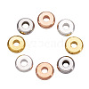 Flat Round Brass Spacer Beads KK-CW0001-01-15