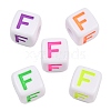 Opaque Acrylic Enamel European Beads AC-ACBA1794-04F-1