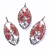 Natural Carnelian Pendants G-E523-02F-2