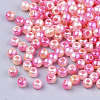 Rainbow ABS Plastic Imitation Pearl Beads X1-OACR-Q174-10mm-04-2