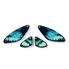 Transparent Resin Wing Earrings Pendants FIND-TAC0006-59F-2
