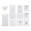 Fashewelry Rectangle Cardboard Earring Display Cards CDIS-FW0001-05-1