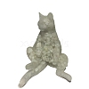 Orgonite Cat Natural Moonstone Resin Ornaments for office Home Desk Decorations PW-WG26C51-05-1