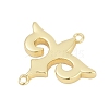 Brass Flower Connector Charms KK-G522-18G-2