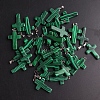 Natural Malachite Pendants G-PW0006-02P-21-1