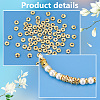   100Pcs Brass Beads KK-PH0006-70A-4