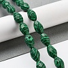 Synthetic Malachite Beads Strands G-P520-C17-01-2