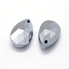 Faceted Glass Pendants GLAA-F069-L-B02-2
