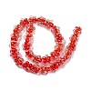 Handmade Dichroic Foil Glass Beads Strands DICH-U001-04I-4