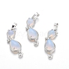 Opalite Kitten Pendants G-J386-E10-1