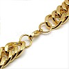 Fashionable 304 Stainless Steel Cuban Link Chain Necklaces STAS-A028-N065G-2