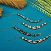 4Pcs 4 Style Synthetic Turquoise & Magnesite & Natural Larvikite & Rose Quartz Beaded Multi-strand Bracelets Set for Women BJEW-SW00038-3