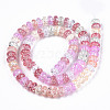 Transparent Crackle Glass Beads GLAA-S192-003-2