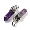 Natural Amethyst Pointed Big Pendants G-Q163-02AS-06-2