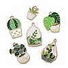 30Pcs 6 Styles Alloy Enamel Pendants ENAM-CJ0004-91-7