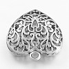 Hollow Tibetan Style Alloy Heart Pendants LS-TIBEP-S095-AS-NR-2