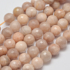 Natural Sunstone Beads Strands G-J157-8mm-08-1