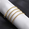 2mm Brass Rope Chain Necklaces for Men Women NJEW-G160-20G-3